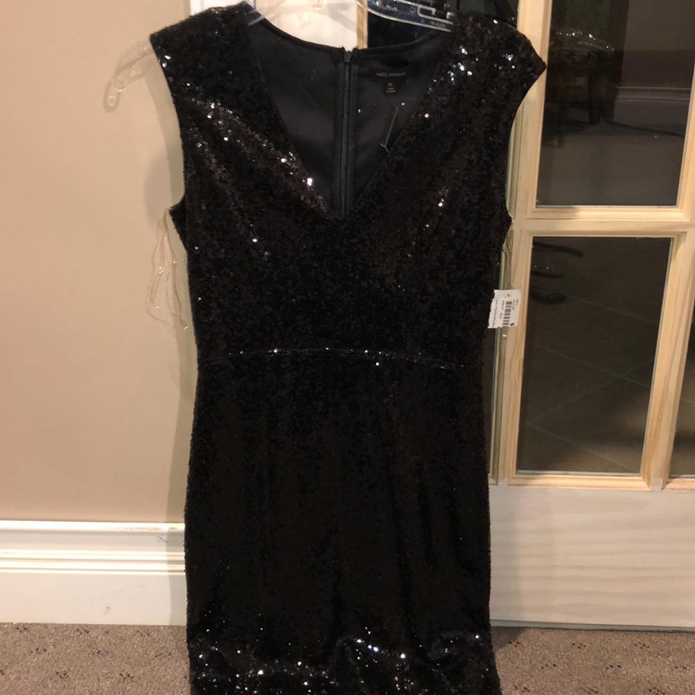 Black Sequin Dress Medium